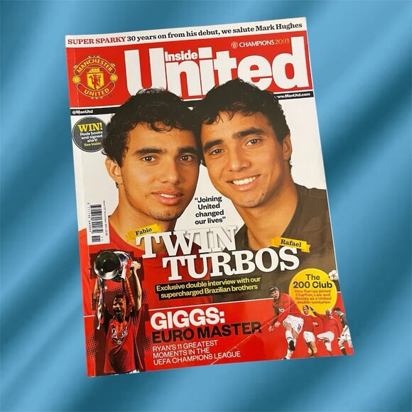 Inside United Official Magazine November 2013 Manchester Fabio & Rafael Da Silva - Picture 1 of 3